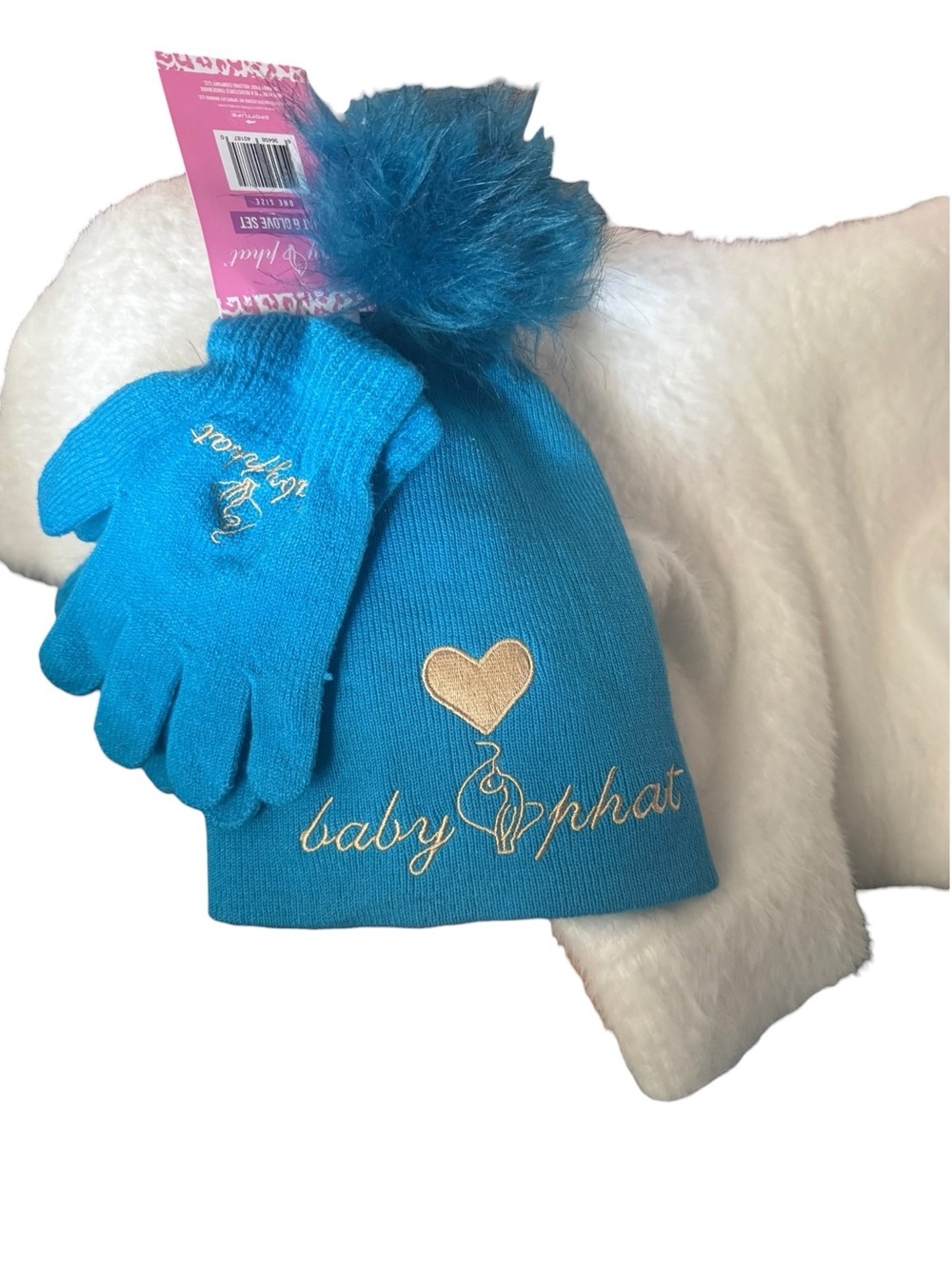 Y2K Baby Phat Hat and Glove Set